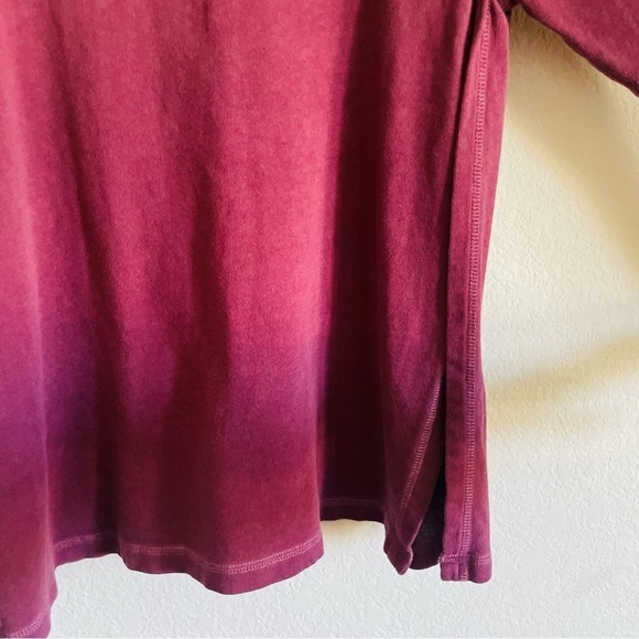 Old Navy Maternity crew neck sweater size Small burgundy open sides casual wear - Picture 3 of 7